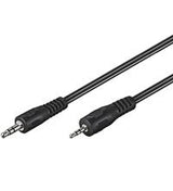 Cable De Audio Goobay 3,5 Mm > 2,5 Mm Negro, 2 Metros 50459