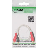 Cable Inline Rca 2x Rca Macho / Macho 0,5m