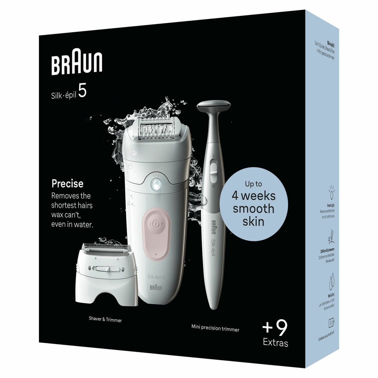 EAN 7500435225007 - Braun Silk-épil 5 5-230 28 pinzas Rosa, Blanco imagen 5