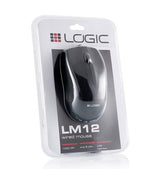 Ratón Logic Lm-12 Usb Tipo A Óptico 1000 Dpi Ambidiestro