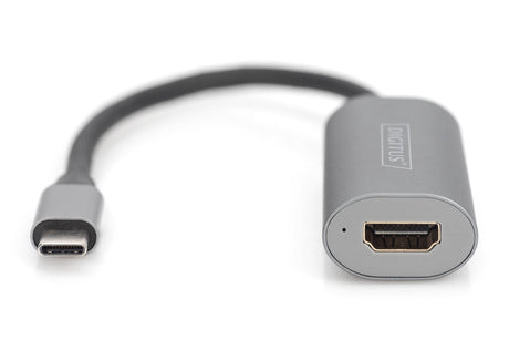 EAN 4016032478652 - Digitus DA-70822 adaptador de cable de vídeo 0,2 m HDMI tipo A (Estándar) USB Tipo C Aluminio, Negro imagen 3