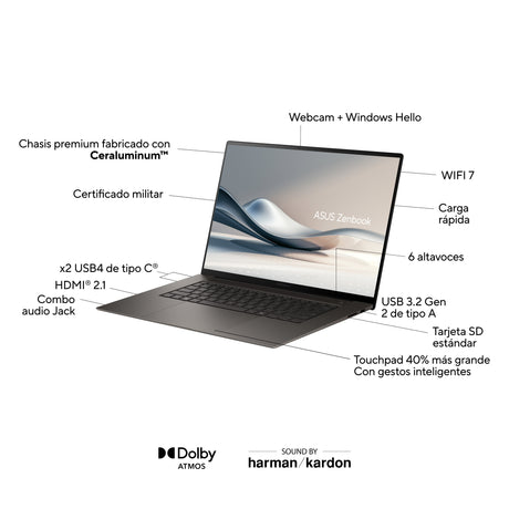 EAN 4711387736449 - ASUS Zenbook S 16 UM5606WA-RK320W 40,6 cm (16") WQXGA+ LPDDR5x-SDRAM Wi-Fi 7 (802.11be) imagen 3