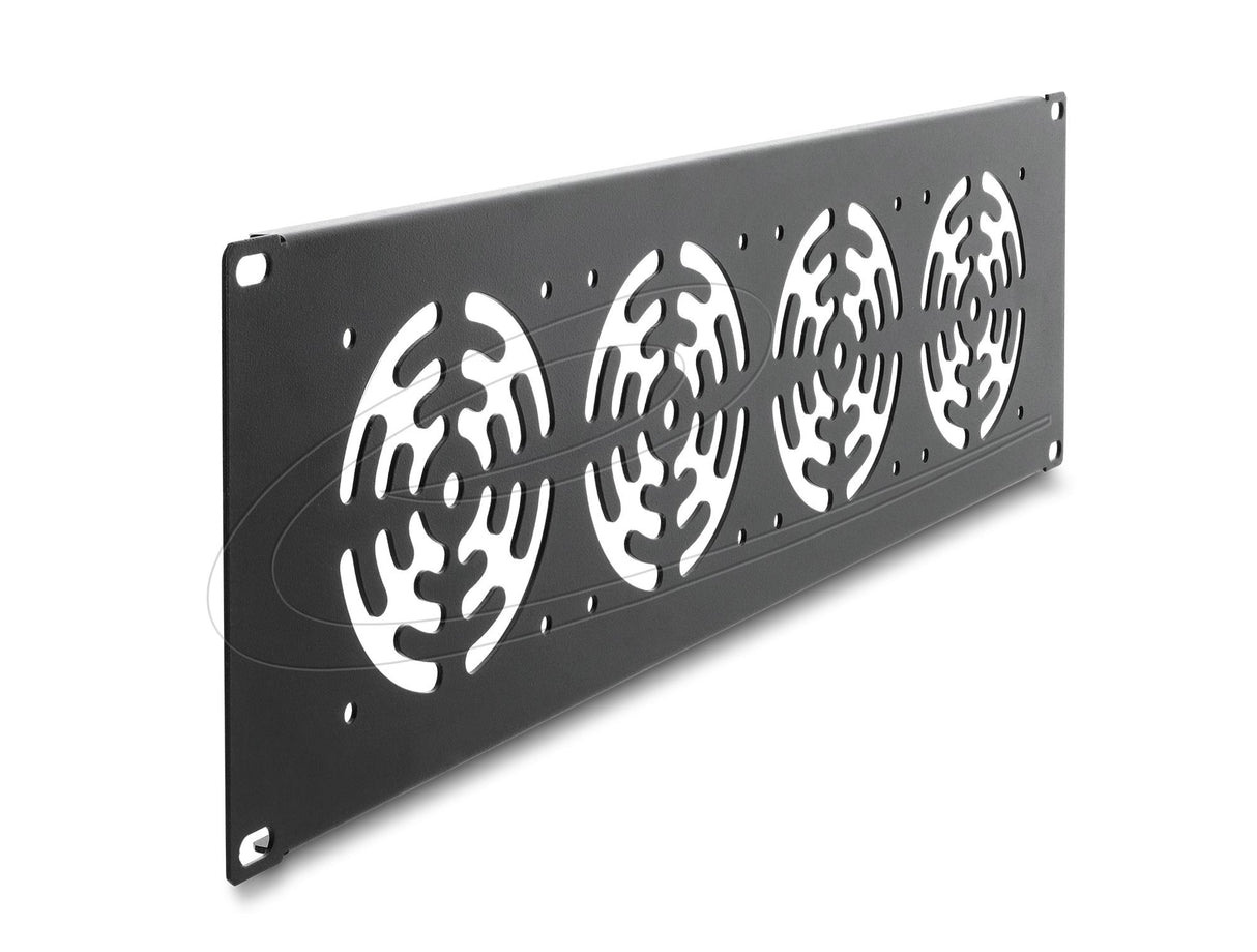 19? 3 He Rackblende Für 4 Lüfter 92 X 92 Mm Dunkelgrau