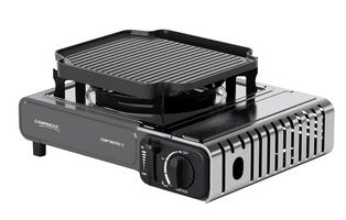 Estufa De Gas Campingaz Camp'Bistro 3 Con Parrilla Plateada/Gris, Estufa De Un Fuego De 2,2 Kw, Modelo 2025 2214202