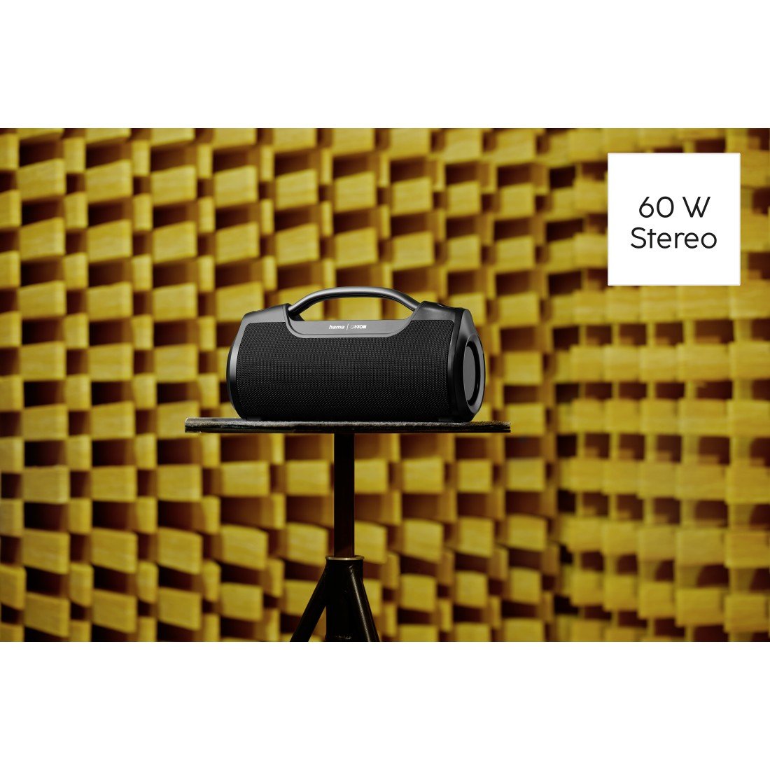 Hama Mate Pro Altavoz Portatil - Potencia 60w - Bluetooth - Usb-C - Bateria 3600mah - Ipx6 - Rango 10m - 17.2x31x12cm -