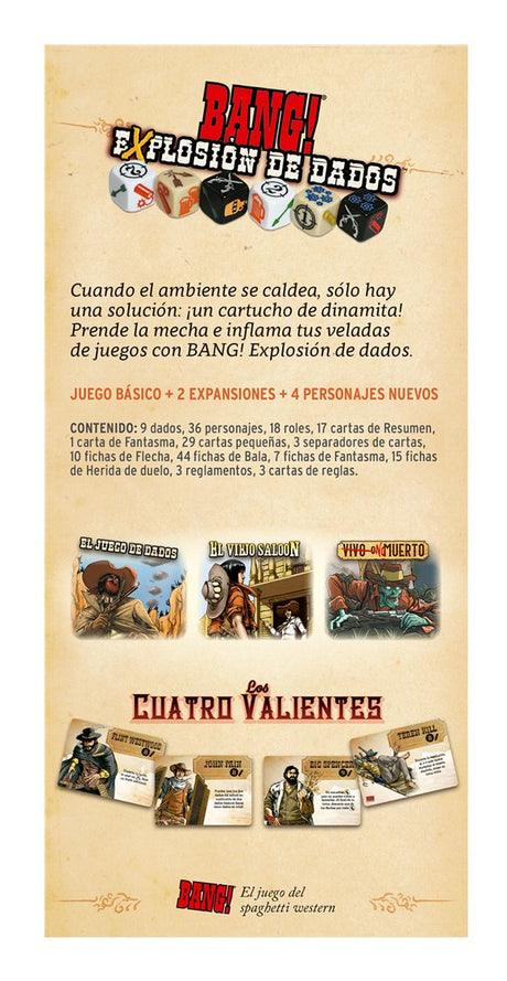 EAN 8435407650770 - Asmodee EEDVBD04 juego de tablero Bang! Explosión de dados 15 min Juego De Cartas Estrategia imagen 3