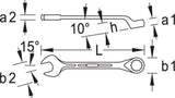 Gedore 6000160 Ring-Llave Fija-Juego
