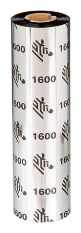 EAN 8596375000216 - Zebra 1600 Wax cinta térmica 450 m Negro imagen 1