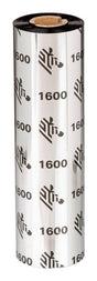 EAN 8596375000216 - Zebra 1600 Wax cinta térmica 450 m Negro imagen 1