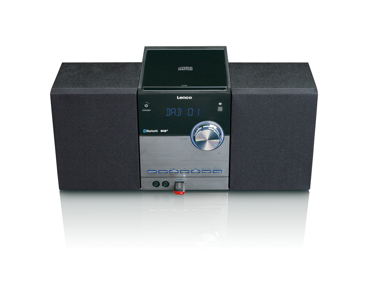 Lenco Mc-150 Sistema Estéreo Portátil Analógico Y Digital 22 W Negro, Plata