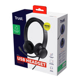 EAN 8713439250893 - Trust Ayda Auriculares Alámbrico Diadema Llamadas/Música USB tipo A Negro imagen 6