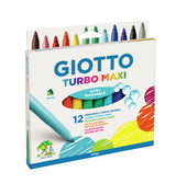 Giotto Rotuladores De Colores Turbo Maxi Estuche De 12