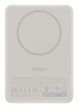 Belkin Boostcharge Slim 5000mah Mag.Pb/15w/Usb-C Sand Bpd021hqsa