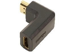 Logilink Hdmi Adaptador Acodado Negro Ah0005