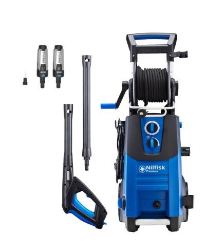 EAN 5715492212897 - Nilfisk 128471153 Limpiadora de alta presión o Hidrolimpiadora Vertical Eléctrico 650 l/h Azul, Negro imagen 1