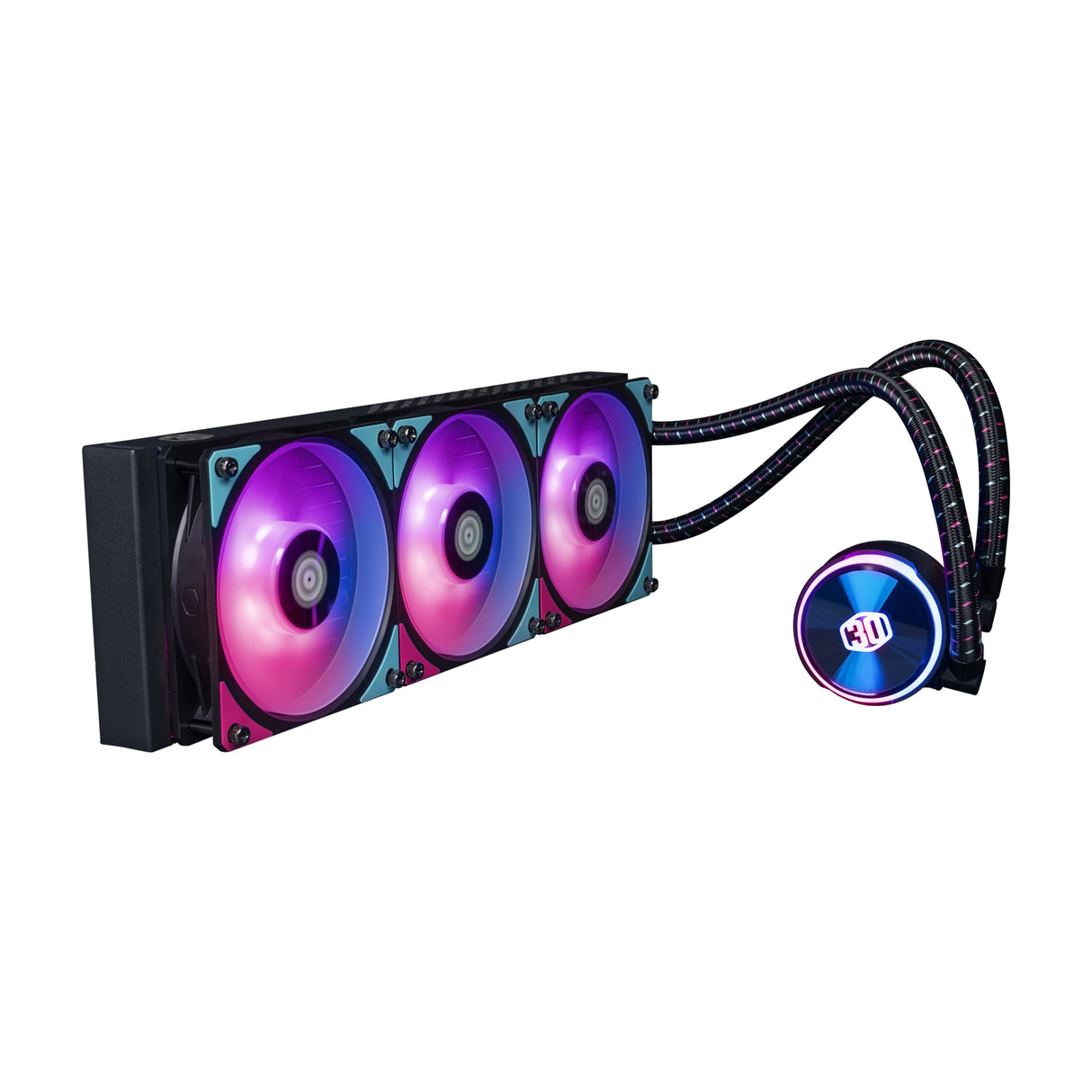 Kit Watercooling Cooler Master Masterliquid Pl360 Flujo  30th Anniversary Rgb - 360mm (Negro)
