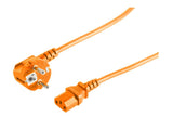 S-Impuls Contacto De Protección 90° - Conector Iec Hembra, Naranja, 5m