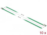 Delock Bridas De Acero Inoxidable L 400 X B 4,6 Mm Verde 10 Piezas