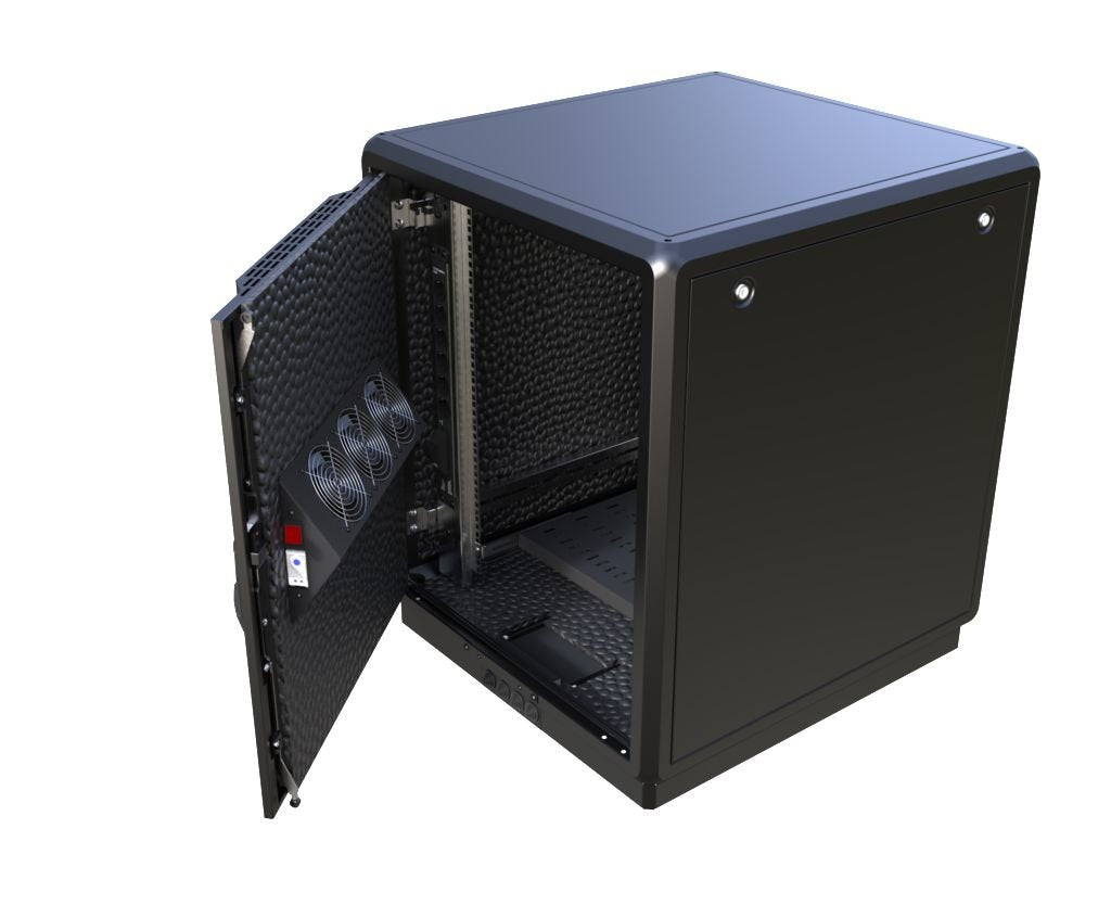 19'' 12u Rack Cabinet 750 X  800 X 781mm Soundproof -