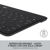 Teclado Compacto Inalámbrico Por Bluetooth Logitech Keys-To-Go Para Iphone Rosa