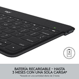 Teclado Español Logitech Keys-To-Go Azul Bluetooth 920-010044