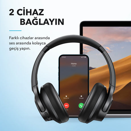 EAN 194644186913 - Soundcore Q20i Beyaz Auriculares Alámbrico Diadema Llamadas/Música USB Tipo C Bluetooth Blanco imagen 7