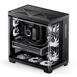 Jonsbo Tk-4 Gehäuse, Midi-Tower, Atx, Tempered Glass - Schwarz