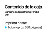 EAN 0725184103971 - HP 953 Cyan Original Ink Cartridge cartucho de tinta 1 pieza(s) Rendimiento estándar imagen 3