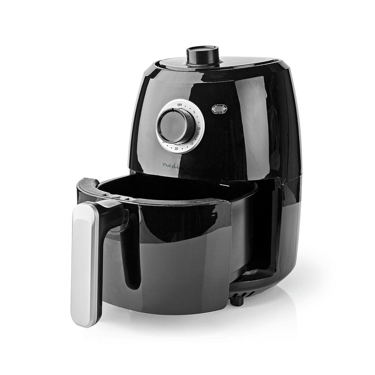 Nedis Freidora De Aire Caliente  2.4 L  Minutero: 30 Min  Analogico/Negro