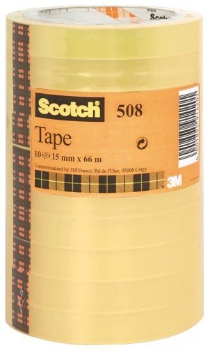 Scotch Pack De 10 Cintas Adhesivas - 15mm X 66m - Transparente