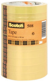 Scotch Pack De 10 Cintas Adhesivas - 15mm X 66m - Transparente