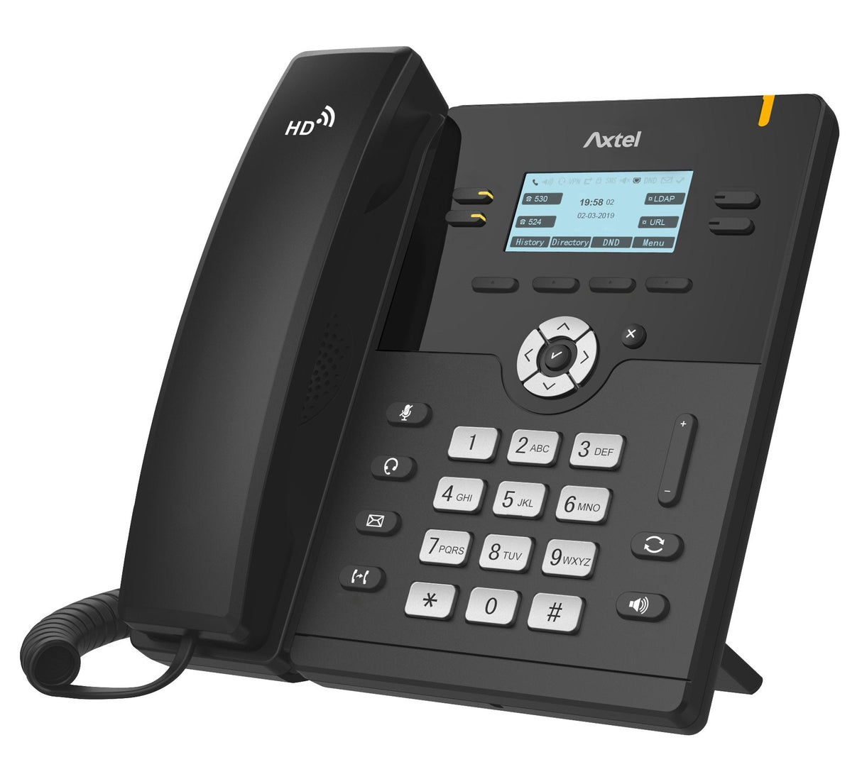 Telefono Axtel Ax-300g Fijo Ip - Poe - Hasta 4 Cuentas Sip - 1000 Entradas - Negro