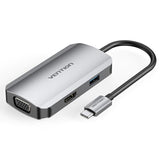 EAN 6922794754706 - Vention TOAHB base para portátil y replicador de puertos Alámbrico USB 3.2 Gen 1 (3.1 Gen 1) Type-C Gris, imagen 1