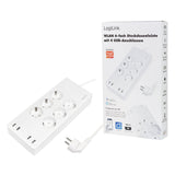 EAN 4052792066784 - LogiLink SH0105 regleta inteligente 6 salidas AC Tipo F 1,8 m 4 2400 W Blanco imagen 1