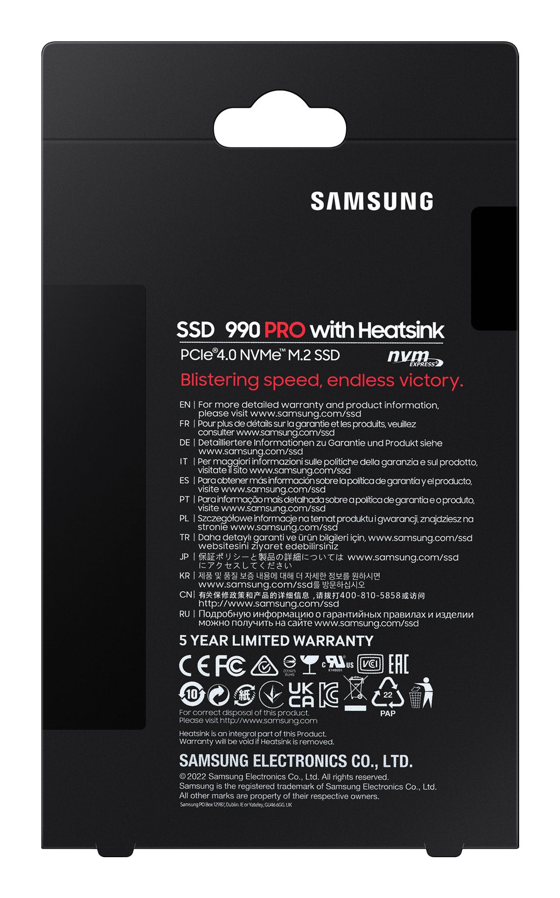 EAN 8806094413755 - Samsung 990 PRO 2 TB M.2 PCI Express 4.0 NVMe V-NAND MLC imagen 9