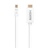 Nanocable Cable Conversor Mini Dp Macho A Hdmi V1.4 Macho 2m - Blanco