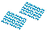 Clips Para Cable Rj 45 Color Azul, 100 Uds.