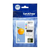 EAN 4977766780186 - Brother LC3211VALDR cartucho de tinta 4 pieza(s) Original Negro, Cian, Magenta, Amarillo imagen 1