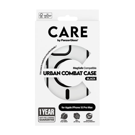 EAN 5715685005633 - PanzerGlass CARE™ by ® Urban Combat Case Transparent w. Black MagSafe iPhone 15 Pro Max funda para teléfo imagen 3