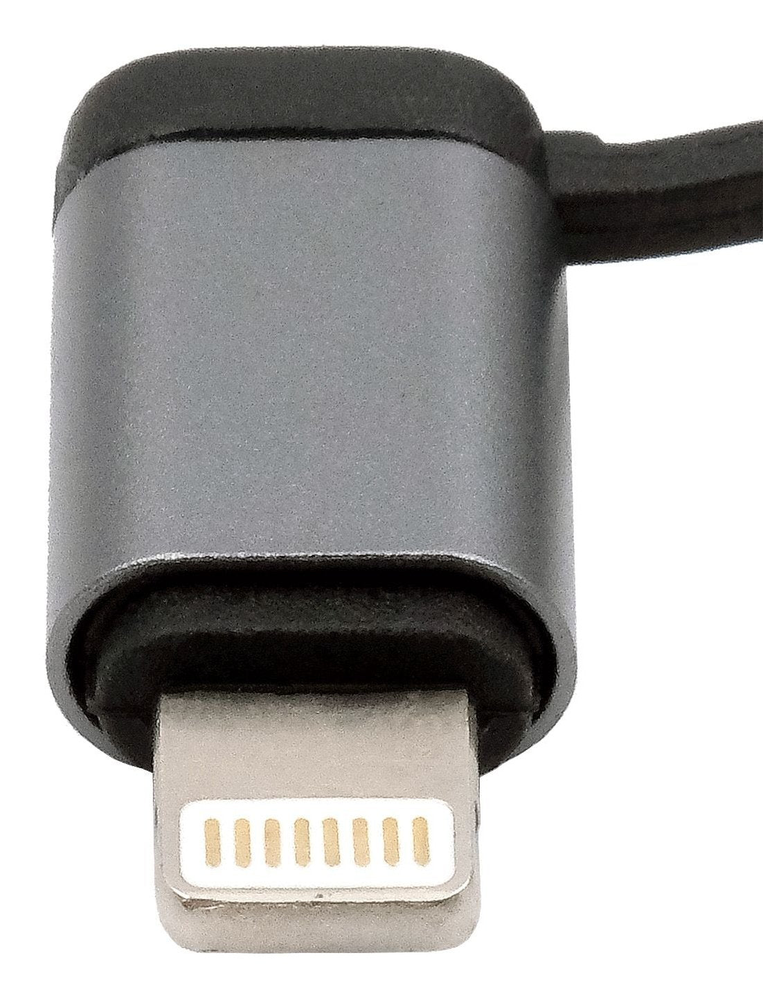 Usb 3-In1 Ladecable Lightning C Micr Negro Umflochtenes Nylon 1m