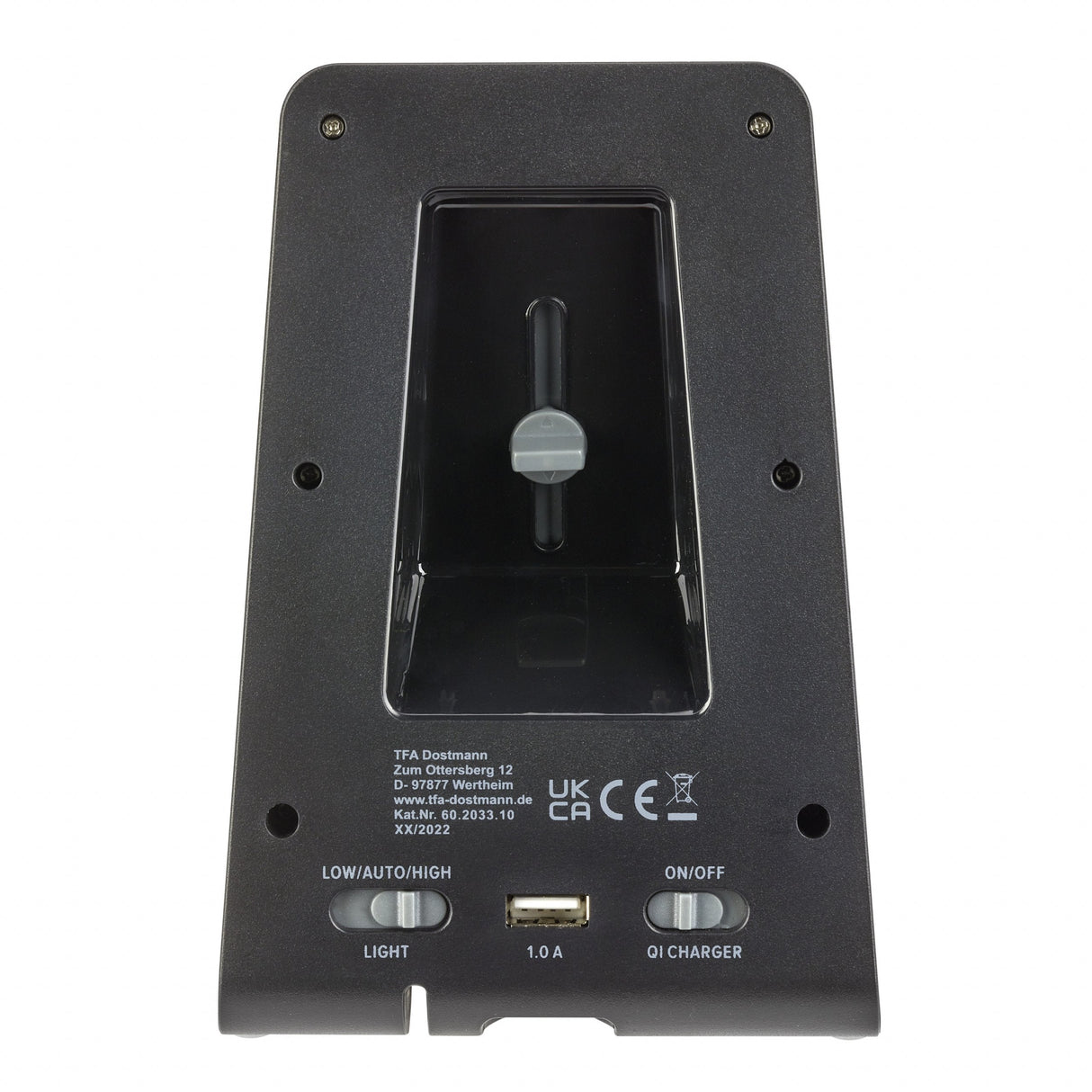 Reloj Despertador Digital Tfa Con Estación De Carga Por Inducción Iconcharge