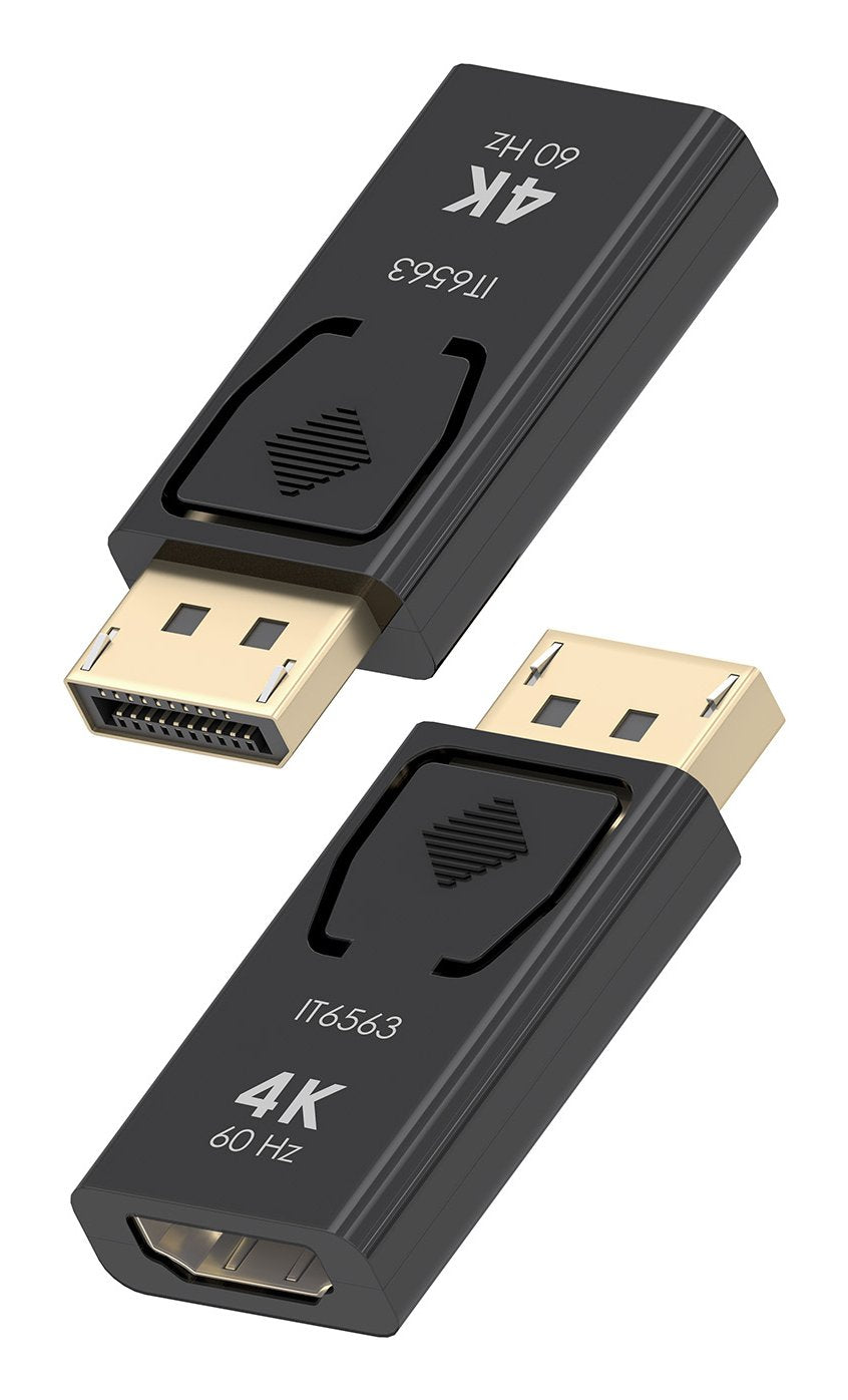Aisens Conversor Displayport A Hdmi 4k@60hz, Dp/M-Hdmi/H, Negro