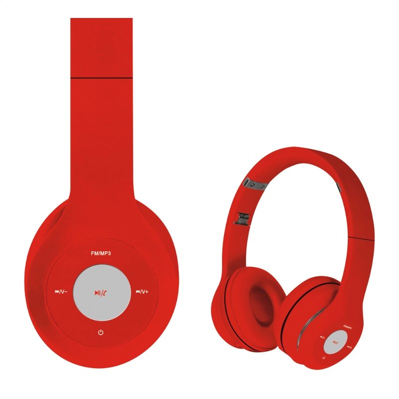 Omega Freestyle Casco Bluetooth Fh0915r Rojo/Rojo