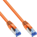 Cable De Red Inline S/Ftp Pimf Cat.6a Libre De Halógenos 500mhz Naranja 0.5m