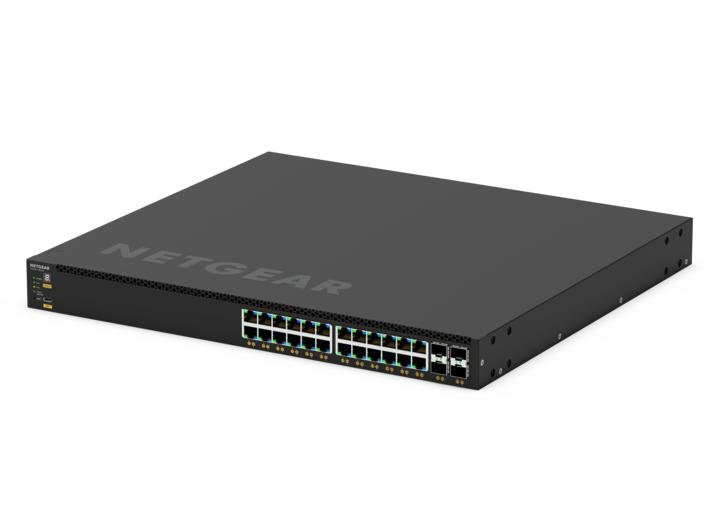 Switch  Netgear Gsm4328-100ajs Gestionado L3 Gigabit Ethernet (10/100/1000) Energía Sobre Ethernet (Poe) 1u Negro