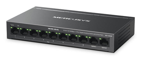 EAN 6957939003692 - Mercusys MS110CP switch Fast Ethernet (10/100) Energía sobre Ethernet (PoE) Negro imagen 3