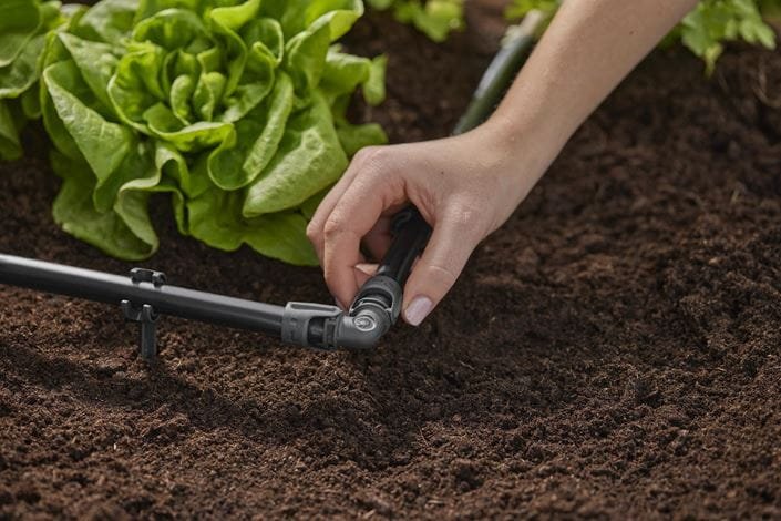 Gardena Micro-Drip-System Pieza En L De 13 Mm (1/2"), Conexión (Gris Oscuro, 2 Piezas 13202-20