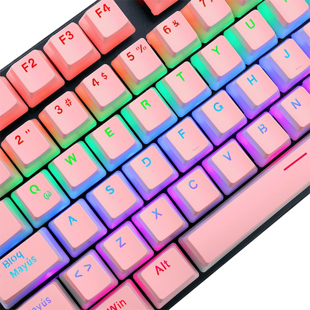 Redragon Scarab Kit 26 Teclas Español Rosa