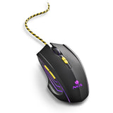 Ngs Gmx-123 Raton Gaming Con Cable - 800/1200/2400/3200dpi - Luz Led - 6 Botones - Cable 1.8m - Color Negro