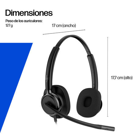EAN 0199764365576 - HP Poly Mission 425 Stereo USB Wired Headset Classic (Bulk) Alámbrico Diadema Negro imagen 8